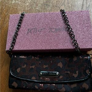 Betsy Johnson Clutch with chain